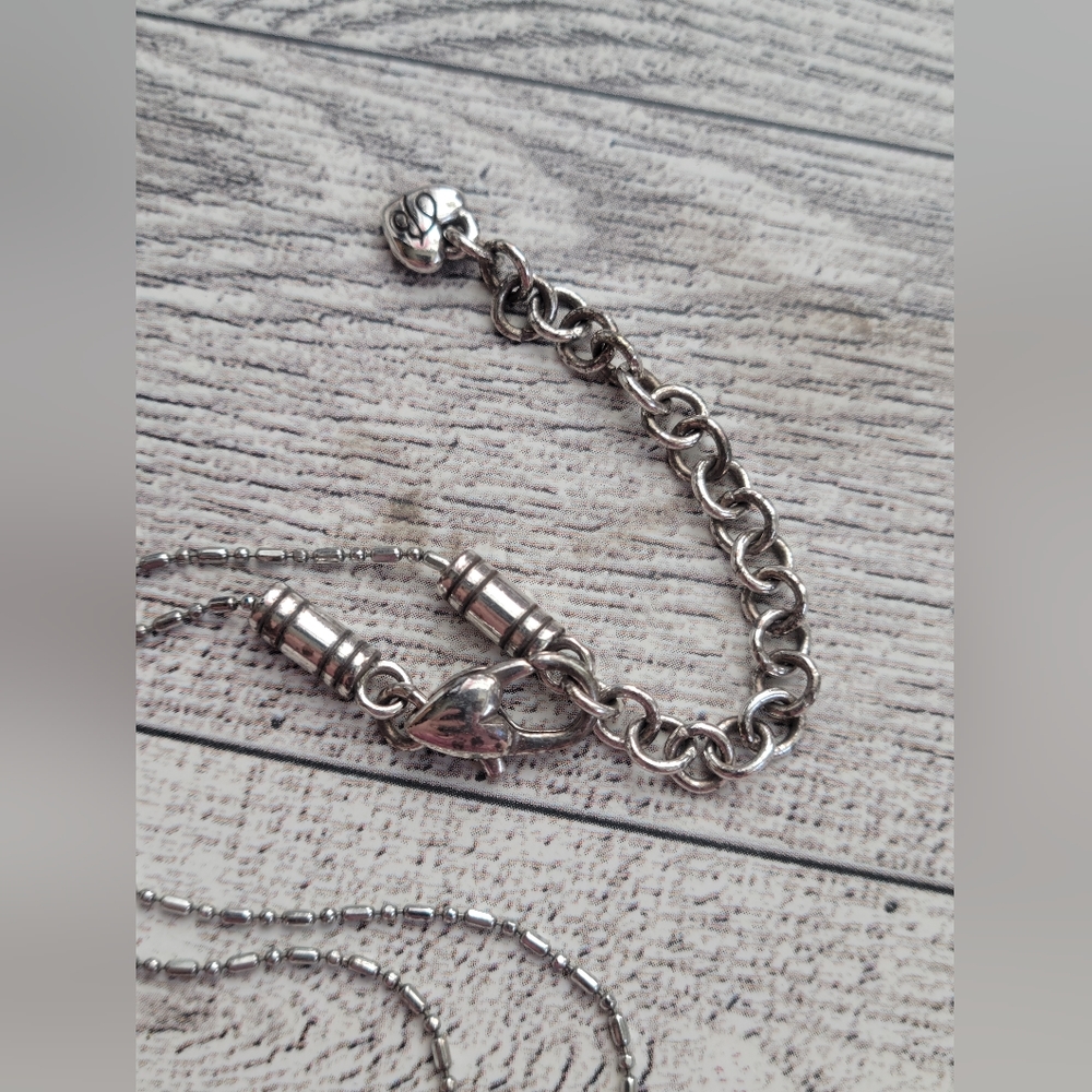 🌕 CLEARANCE BRIGHTON Double-sided Crystal Necklace PRICE REFLECTS CONDITION - Picture 4 of 5